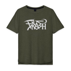 Мужская футболка хлопок Oversize с принтом Trash gang , 100% хлопок | свободный крой, круглый ворот, “спинка” длиннее передней части | ghostemane | ghostemane mercury | ghostemane nihi | trash gang | гостмейн