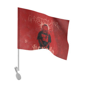 Флаг для автомобиля с принтом Ghostemane Hexada , 100% полиэстер | Размер: 30*21 см | ghostemane | ghostemane mercury | ghostemane nihi | trash gang | гостмейн