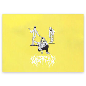 Поздравительная открытка с принтом Ghostemane Mercury , 100% бумага | плотность бумаги 280 г/м2, матовая, на обратной стороне линовка и место для марки
 | ghostemane | ghostemane mercury | ghostemane nihi | trash gang | гостмейн