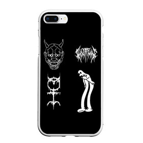 Чехол для iPhone 7Plus/8 Plus матовый с принтом Ghostemane Mercury sign , Силикон | Область печати: задняя сторона чехла, без боковых панелей | ghostemane | ghostemane mercury | ghostemane nihi | trash gang | гостмейн