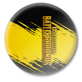 Значок с принтом PUBG ,  металл | круглая форма, металлическая застежка в виде булавки | battlegrounds | playerunknown s | pubg | игра | компьютерная игра | пубг | шутер
