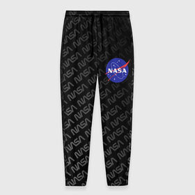 Мужские брюки 3D с принтом NASA , 100% полиэстер | манжеты по низу, эластичный пояс регулируется шнурком, по бокам два кармана без застежек, внутренняя часть кармана из мелкой сетки | nasa | space