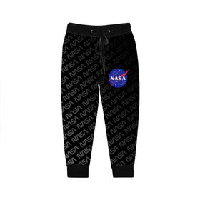 Детские брюки 3D с принтом NASA , 100% полиэстер | манжеты по низу, эластичный пояс регулируется шнурком, по бокам два кармана без застежек, внутренняя часть кармана из мелкой сетки | Тематика изображения на принте: nasa | space
