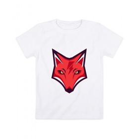 Детская футболка хлопок с принтом Electro Fox , 100% хлопок | круглый вырез горловины, полуприлегающий силуэт, длина до линии бедер | hardcore | hardcoremusic | hardstyle