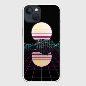 Чехол для iPhone 13 с принтом Retro Wave ,  |  | hipster | neon | retro wave | vaporwave | геометрия | космос | неон | хипстер
