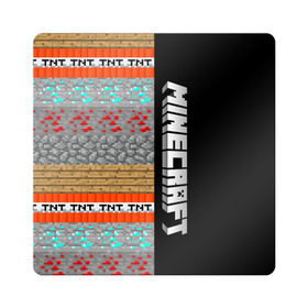 Магнит виниловый Квадрат с принтом Minecraft (Blocks) , полимерный материал с магнитным слоем | размер 9*9 см, закругленные углы | creeper | game | minecraft | игра | криппер | майн | майнкрафт | стив