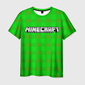 Мужская футболка 3D с принтом Minecraft (Стиль рубашки) , 100% полиэфир | прямой крой, круглый вырез горловины, длина до линии бедер | 