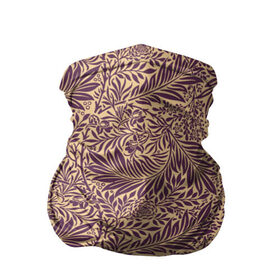 Бандана-труба 3D с принтом Фиолетовые цветы , 100% полиэстер, ткань с особыми свойствами — Activecool | плотность 150‒180 г/м2; хорошо тянется, но сохраняет форму | Тематика изображения на принте: flowers | абстракция | арт | дизайн | листья | паттерн | фиолет | цветы