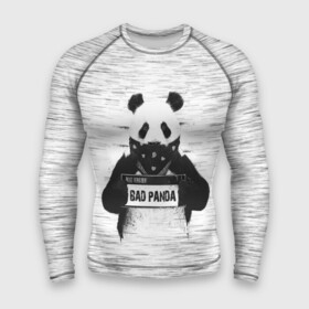 Мужской рашгард 3D с принтом BAD PANDA ,  |  | Тематика изображения на принте: bad | bear | panda | медведь | панда