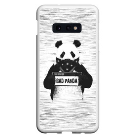 Чехол для Samsung S10E с принтом BAD PANDA , Силикон | Область печати: задняя сторона чехла, без боковых панелей | Тематика изображения на принте: bad | bear | panda | медведь | панда