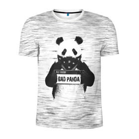 Мужская футболка 3D спортивная с принтом BAD PANDA , 100% полиэстер с улучшенными характеристиками | приталенный силуэт, круглая горловина, широкие плечи, сужается к линии бедра | bad | bear | panda | медведь | панда