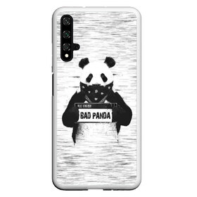 Чехол для Honor 20 с принтом BAD PANDA , Силикон | Область печати: задняя сторона чехла, без боковых панелей | bad | bear | panda | медведь | панда