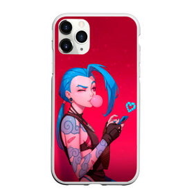 Чехол для iPhone 11 Pro матовый с принтом Jinx in love , Силикон |  | game | heart | jinx | legends | legue | legueoflegends | lol | love | mobile | phone | безбашенная | джинкс | игра | легенд | лига | лигалегенд | лол | любовь | сердечко | сердце | стрелок | хулиганка