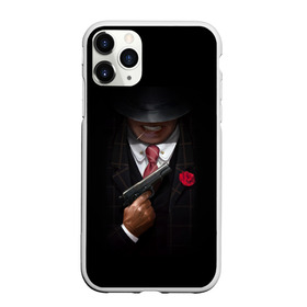 Чехол для iPhone 11 Pro Max матовый с принтом Mafia , Силикон |  | gangster | gun | gungster | illustration | mafia | арт | галстук | гангстер | гвоздика | зубы | костюм | крестный отец | мафия | минимализм | оружие | пистолет | пуля | темный | черный | шляпа