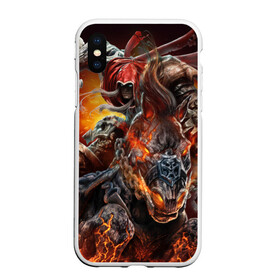 Чехол для iPhone XS Max матовый с принтом Демон-Всадник (Darksiders) , Силикон | Область печати: задняя сторона чехла, без боковых панелей | Тематика изображения на принте: 2019 | 666 | anime | darksiders | demon | game | marvel | phantom | аниме | википедия | демон | доспехи | духи | дьявол | игра | лошадь | магия | марвел | меч | мистика | огненная | фэнтази | фэнтези | цепь | эзотерика | япония