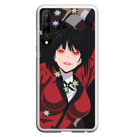 Чехол для Honor P30 с принтом Kakegurui , Силикон | Область печати: задняя сторона чехла, без боковых панелей | Тематика изображения на принте: anime | compulsive gambler | kakegurui | manga | аниме | безумный азарт | дзябами | карты | манга | покер | скучная девушка | юмэко джабами