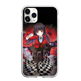 Чехол для iPhone 11 Pro Max матовый с принтом Kakegurui , Силикон |  | anime | compulsive gambler | kakegurui | manga | аниме | безумный азарт | дзябами | карты | манга | покер | скучная девушка | юмэко джабами