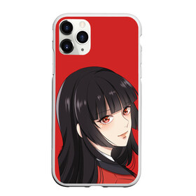 Чехол для iPhone 11 Pro Max матовый с принтом Kakegurui Red , Силикон |  | Тематика изображения на принте: anime | compulsive gambler | kakegurui | manga | аниме | безумный азарт | дзябами | карты | манга | покер | скучная девушка | юмэко джабами