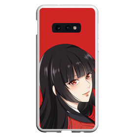 Чехол для Samsung S10E с принтом Kakegurui Red , Силикон | Область печати: задняя сторона чехла, без боковых панелей | Тематика изображения на принте: anime | compulsive gambler | kakegurui | manga | аниме | безумный азарт | дзябами | карты | манга | покер | скучная девушка | юмэко джабами