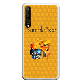 Чехол для Honor P30 с принтом BumbleBee , Силикон | Область печати: задняя сторона чехла, без боковых панелей | 2019 | bumble bee | transformers | арт | бамблби | желтая | киборг | классная | мёд | надпись | прикольная | пчела | робот | соты | трансформеры | улей | фильм