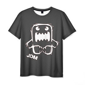 Мужская футболка 3D с принтом JDM , 100% полиэфир | прямой крой, круглый вырез горловины, длина до линии бедер | Тематика изображения на принте: domo | jdm | sport | авто | автомобиль | гонки | карбон | логотип | надпись | спорт