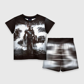 Детский костюм с шортами 3D с принтом Doom Eternal ,  |  | Тематика изображения на принте: doom | земля | игра | космос | марс | фантастика | шутер