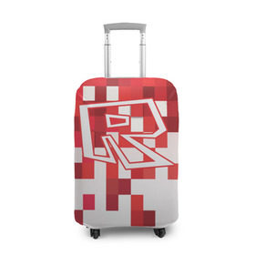 Чехол для чемодана 3D с принтом Roblox , 86% полиэфир, 14% спандекс | двустороннее нанесение принта, прорези для ручек и колес | dynablocks | roblox | robux | белый | блоки | вселенная | герои | красный | кубики | роблокс | симулятор