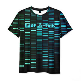 Мужская футболка 3D с принтом Rauf & Faik , 100% полиэфир | прямой крой, круглый вырез горловины, длина до линии бедер | faik | rauf | азербайджан | баку | детство | мирзаевы | рауф | фаик