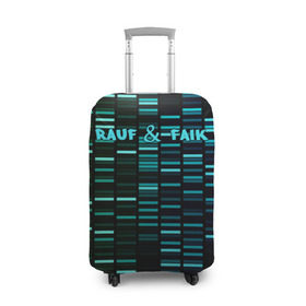 Чехол для чемодана 3D с принтом Rauf & Faik , 86% полиэфир, 14% спандекс | двустороннее нанесение принта, прорези для ручек и колес | faik | rauf | азербайджан | баку | детство | мирзаевы | рауф | фаик