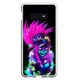 Чехол для Samsung S10E с принтом KDA Akali , Силикон | Область печати: задняя сторона чехла, без боковых панелей | akali | game | kda | killer | legends | legue | legueoflegends | lol | mask | акали | вольная | игра | легенд | лига | лигалегенд | лол | маска