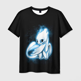 Мужская футболка 3D с принтом Фурия , 100% полиэфир | прямой крой, круглый вырез горловины, длина до линии бедер | berk | dragon | fury | how | island | light | night | to | toothless | train | your | беззубик | дневная | дракона | как | ночная | олух | остров | приручить | фурия