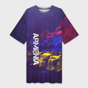 Платье-футболка 3D с принтом Armenia(Армения) ,  |  | armenia | flag | urban | армения | город | мир | путешествие | символика | страны | флаг | флаги