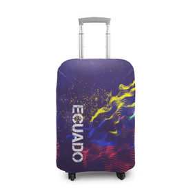 Чехол для чемодана 3D с принтом Ecuado(Эквадор) , 86% полиэфир, 14% спандекс | двустороннее нанесение принта, прорези для ручек и колес | ecuado | flag | urban | город | мир | путешествие | символика | страны | флаг | флаги | эквадор