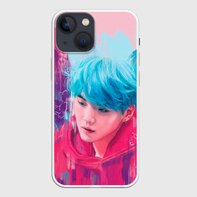 Чехол для iPhone 13 mini с принтом BTS (Colors) ,  |  | Тематика изображения на принте: bangtan | bangtan boys | boys | bts | color | japan | kim | rap | бтс | ким | корея | песня