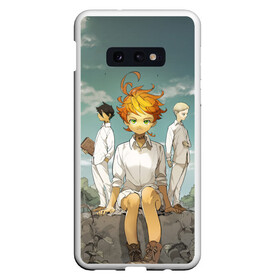 Чехол для Samsung S10E с принтом The Promised Neverland , Силикон | Область печати: задняя сторона чехла, без боковых панелей | anime | the promised neverland | yakusoku no neverland | аниме | изабелла | манга | норман | обещание волшебной стране | рэй | эмма