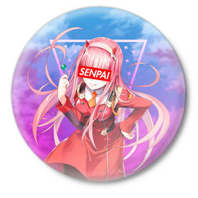 Значок с принтом Anime (Senpai 5) ,  металл | круглая форма, металлическая застежка в виде булавки | ahegao | anime | manga | sempai | senpai | аниме | ахегао | манга | семпай | сенпай
