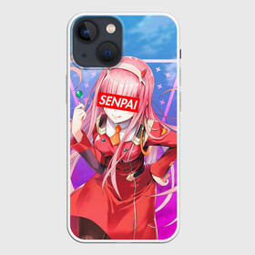 Чехол для iPhone 13 mini с принтом Anime Senpai Girl pink ,  |  | ahegao | anime | manga | sempai | senpai | аниме | ахегао | манга | семпай | сенпай