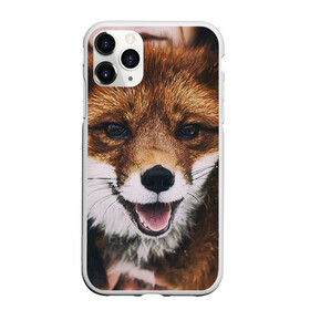 Чехол для iPhone 11 Pro Max матовый с принтом Лисичка , Силикон |  | Тематика изображения на принте: голова | животные | лиса | мордочка | пасть | природа | рыжая | язык