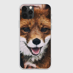 Чехол для iPhone 12 Pro Max с принтом Лисичка , Силикон |  | Тематика изображения на принте: голова | животные | лиса | мордочка | пасть | природа | рыжая | язык