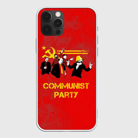 Чехол для iPhone 12 Pro Max с принтом Communist party , Силикон |  | Тематика изображения на принте: вечеринка | звезда | кастро | коммунизм | коммунист | коммунистическая | ленин | мао | маркс | молот | партия | рауль | серп | сталин | тусовка | ульянов | фидель | цзиньпин | цзэдун | энгельс