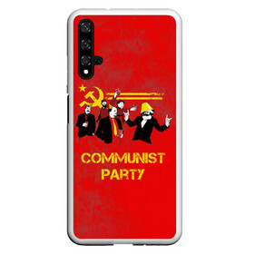 Чехол для Honor 20 с принтом Communist party , Силикон | Область печати: задняя сторона чехла, без боковых панелей | вечеринка | звезда | кастро | коммунизм | коммунист | коммунистическая | ленин | мао | маркс | молот | партия | рауль | серп | сталин | тусовка | ульянов | фидель | цзиньпин | цзэдун | энгельс