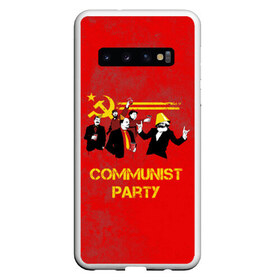 Чехол для Samsung Galaxy S10 с принтом Communist party , Силикон | Область печати: задняя сторона чехла, без боковых панелей | вечеринка | звезда | кастро | коммунизм | коммунист | коммунистическая | ленин | мао | маркс | молот | партия | рауль | серп | сталин | тусовка | ульянов | фидель | цзиньпин | цзэдун | энгельс