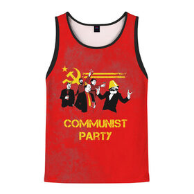 Мужская майка 3D с принтом Communist party , 100% полиэстер | круглая горловина, приталенный силуэт, длина до линии бедра. Пройма и горловина окантованы тонкой бейкой | вечеринка | звезда | кастро | коммунизм | коммунист | коммунистическая | ленин | мао | маркс | молот | партия | рауль | серп | сталин | тусовка | ульянов | фидель | цзиньпин | цзэдун | энгельс
