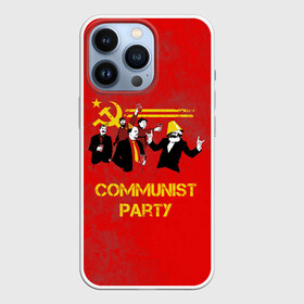 Чехол для iPhone 13 Pro с принтом Communist party ,  |  | вечеринка | звезда | кастро | коммунизм | коммунист | коммунистическая | ленин | мао | маркс | молот | партия | рауль | серп | сталин | тусовка | ульянов | фидель | цзиньпин | цзэдун | энгельс