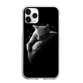Чехол для iPhone 11 Pro Max матовый с принтом Спящий Кот на Луне , Силикон |  | вселенная | звезды | космос | котейка | котенок | котэ | котя | лапочка | луна | милый | мимими | ночь | прелесть | сон | спутник
