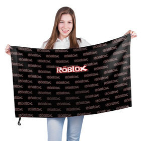 Флаг 3D с принтом Roblox , 100% полиэстер | плотность ткани — 95 г/м2, размер — 67 х 109 см. Принт наносится с одной стороны | game | gamer | roblox | игры | логотип | роблокс