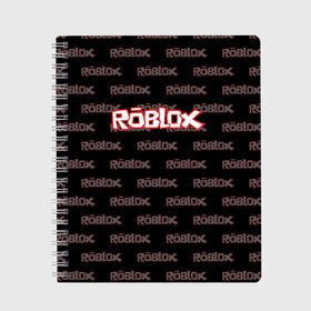 Тетрадь с принтом Roblox , 100% бумага | 48 листов, плотность листов — 60 г/м2, плотность картонной обложки — 250 г/м2. Листы скреплены сбоку удобной пружинной спиралью. Уголки страниц и обложки скругленные. Цвет линий — светло-серый
 | game | gamer | roblox | игры | логотип | роблокс