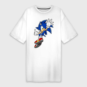 Платье-футболка хлопок с принтом Sonic ,  |  | sonic | соник