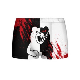 Мужские трусы 3D с принтом MONOKUMA , 50% хлопок, 50% полиэстер | классическая посадка, на поясе мягкая тканевая резинка | Тематика изображения на принте: ahegao | anime | bear | blood | danganronpa | derector | despair | girls | happy | havoc | manga | monokuma | panda | red | robot | trigger | ultra | аниме | ахегао | директор | кровь | манга | медведь | монокума | панда | робот