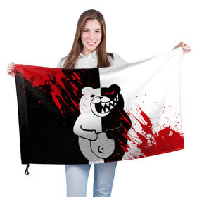 Флаг 3D с принтом MONOKUMA , 100% полиэстер | плотность ткани — 95 г/м2, размер — 67 х 109 см. Принт наносится с одной стороны | ahegao | anime | bear | blood | danganronpa | derector | despair | girls | happy | havoc | manga | monokuma | panda | red | robot | trigger | ultra | аниме | ахегао | директор | кровь | манга | медведь | монокума | панда | робот